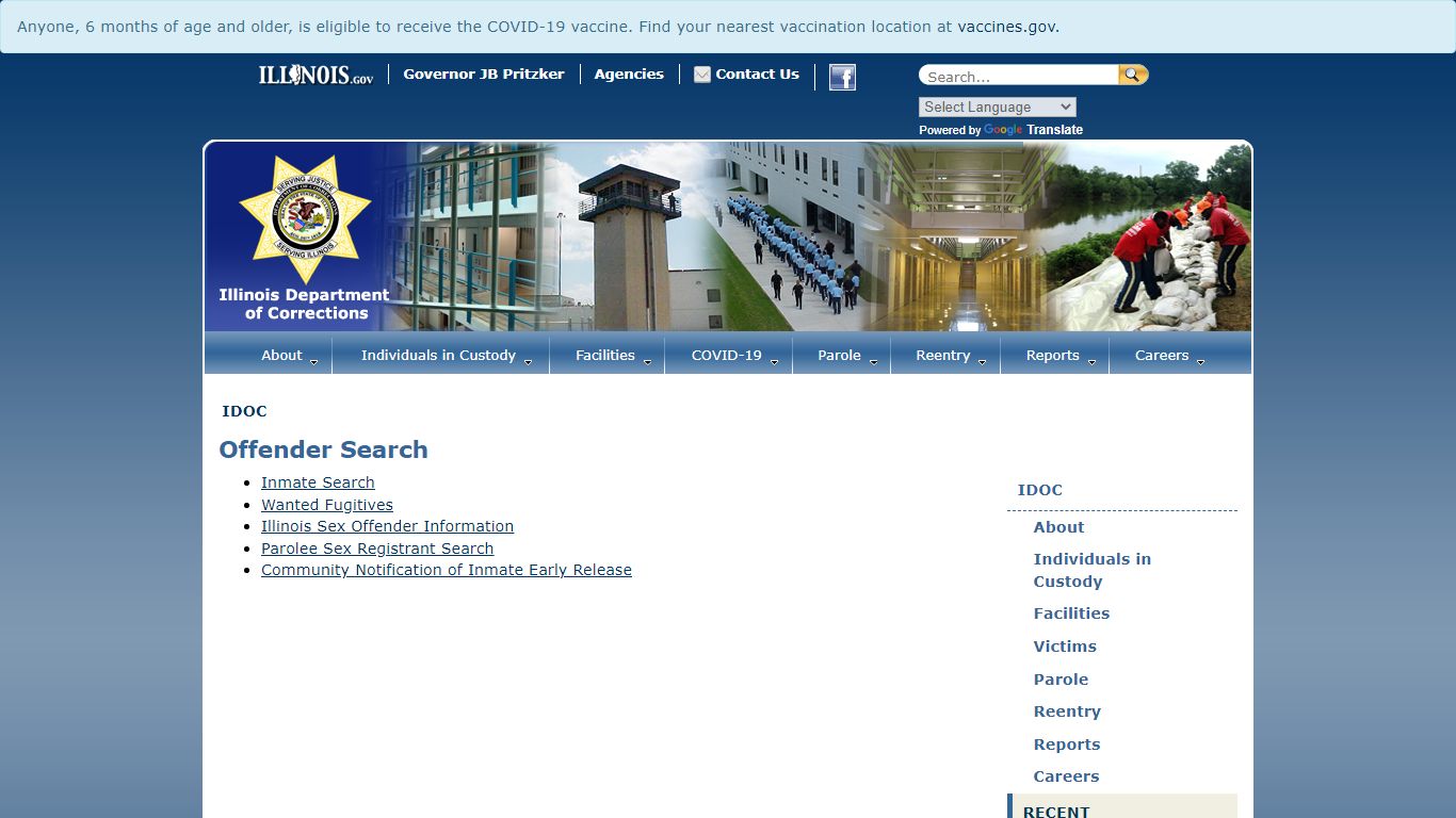 Offender Search - IDOC - Illinois